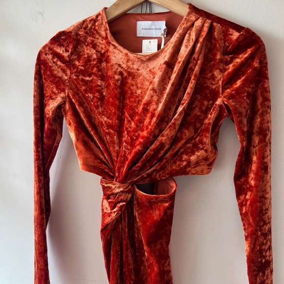 Significant Other Astrid Maxi Dress in Burnt Orange NWT 4 - Picture 2 of 9